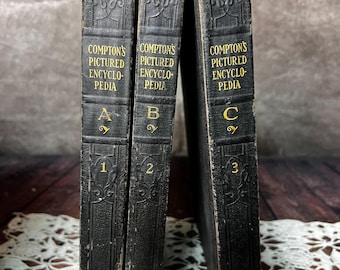 1963 Comptons Pictured Encyclopedia Complete Set 15 Volume Instant