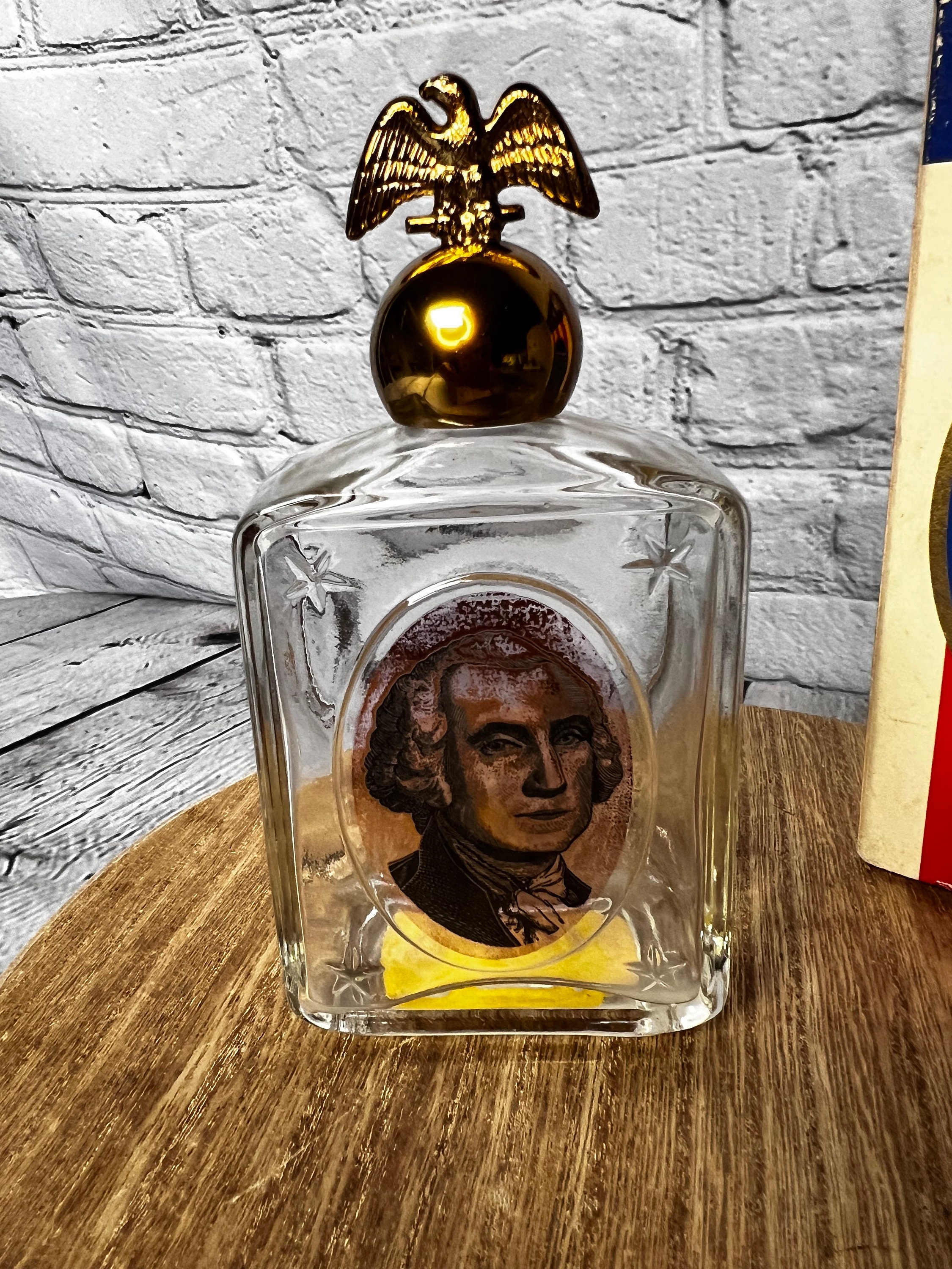 レア！　70’s USA オイル缶　バンク　アドバタイジング　オブジェ Vintage 1970s Avon “george Washington” Spice Aftershave Bottle