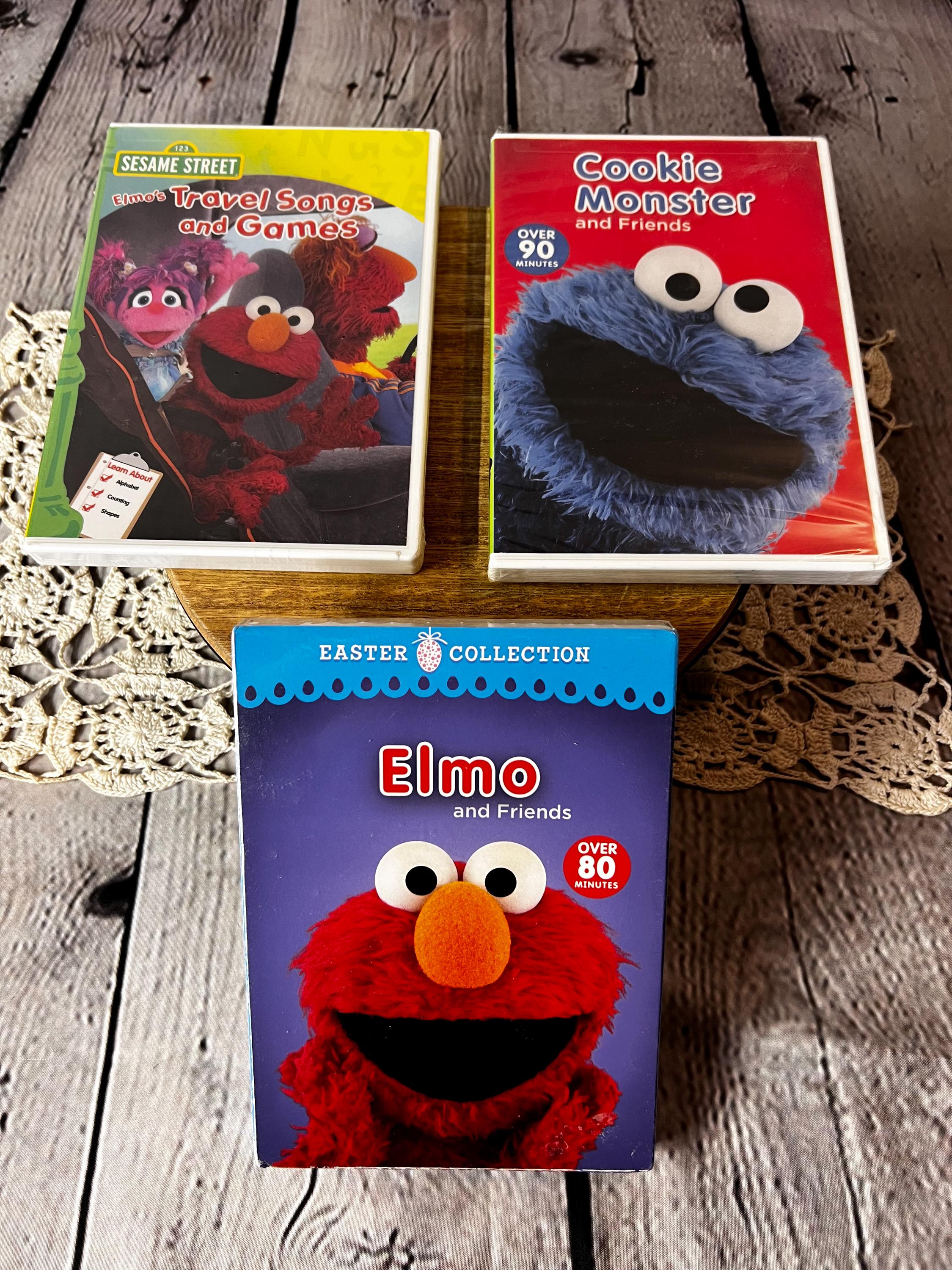 Sesame Street Dvds Featuring Elmo, Cookie Monster, and Friends - Etsy