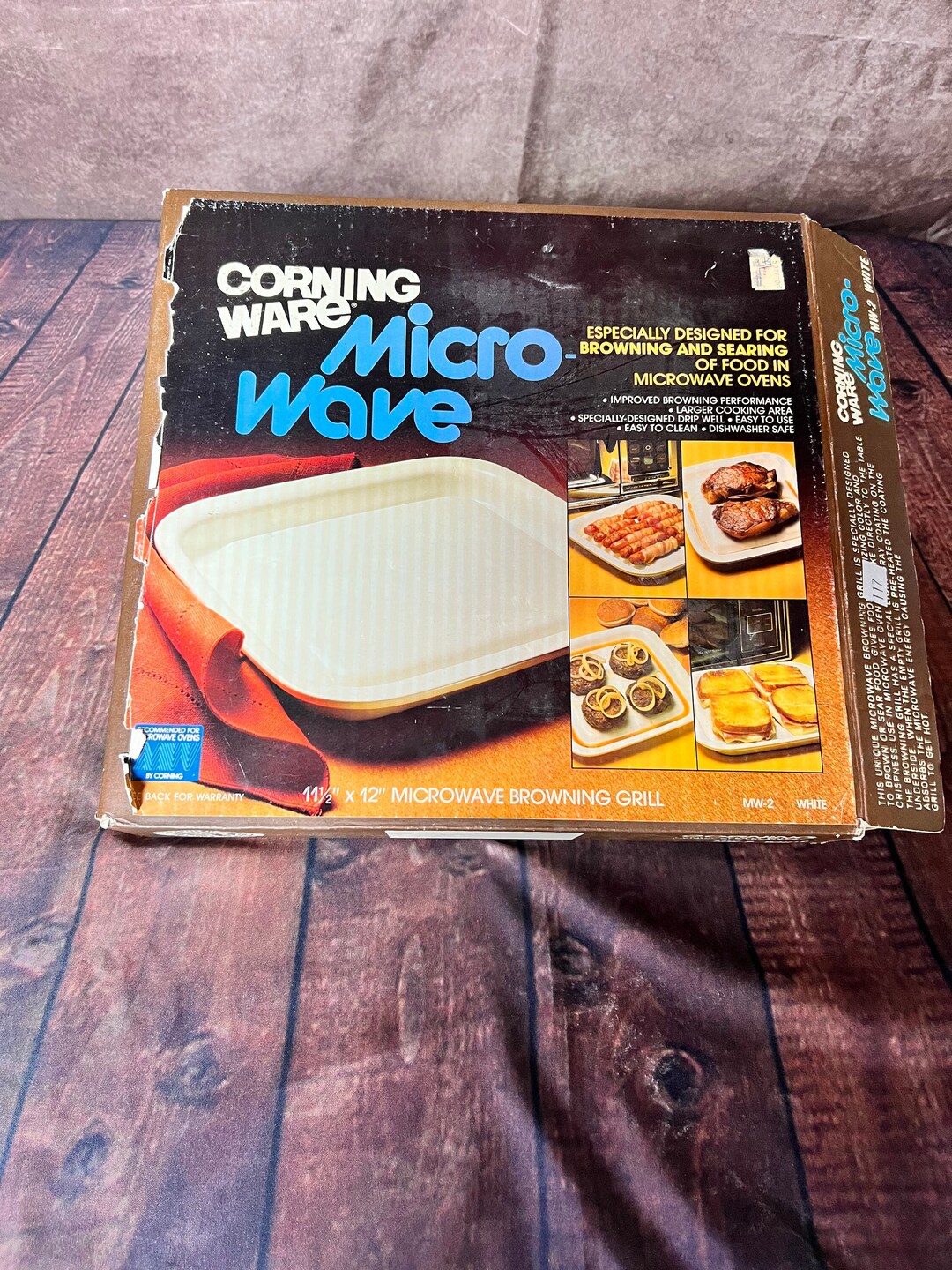 Vintage Corningware Microwave Browning Grill Etsy