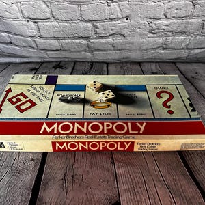 Vintage 1973 Parker Brothers Monopoly Board Game - COMPLETE