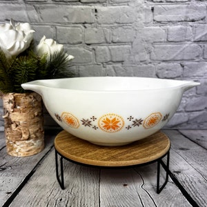 Vintage Pyrex #444 Cinderella Mixing Bowl - “Town and Country”