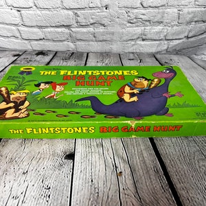 Vintage 1962 “The Flinstones Big Game Hunt” Board Game - COMPLETE