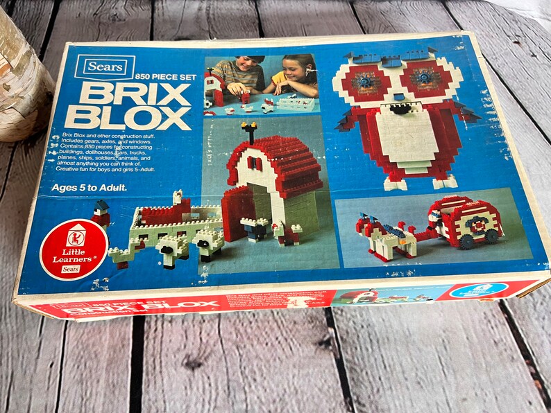 Vintage 1970s Brix Blox Construction Set - Etsy