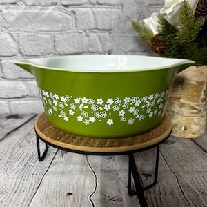 Vintage Pyrex #475-B “Spring Blossom” Cinderella Casserole Dish