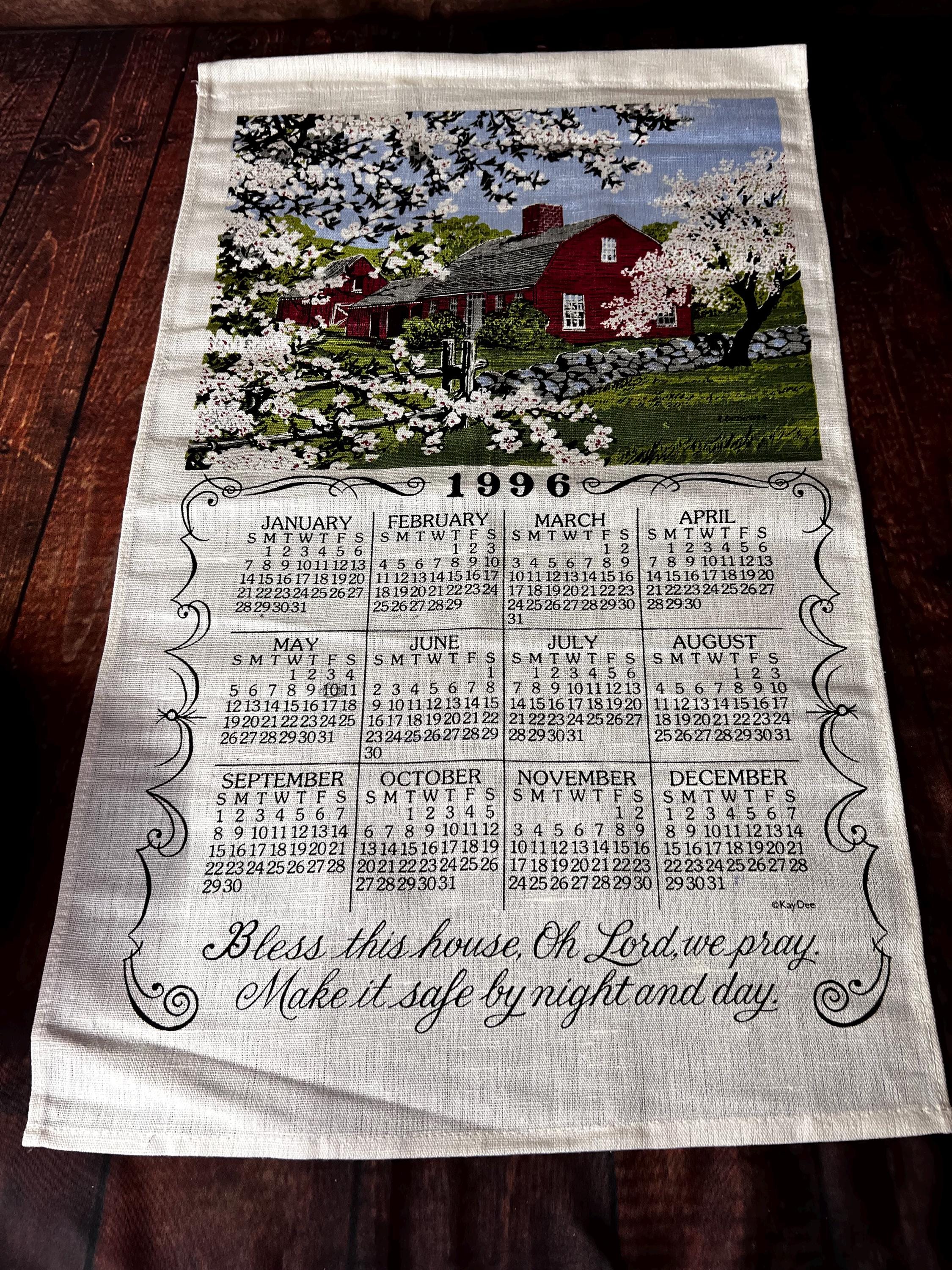 1996 Calendar - Etsy