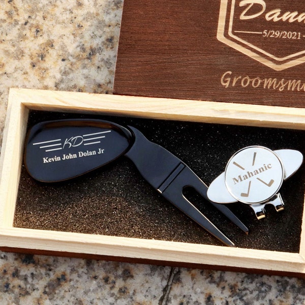 Groomsmen Gifts Mens, Personalized Golf Gift for Men, Groomsmen Gift, Bachelor Party Gift, Groomsmen Gifts Set, Groomsmen Golf Gifts