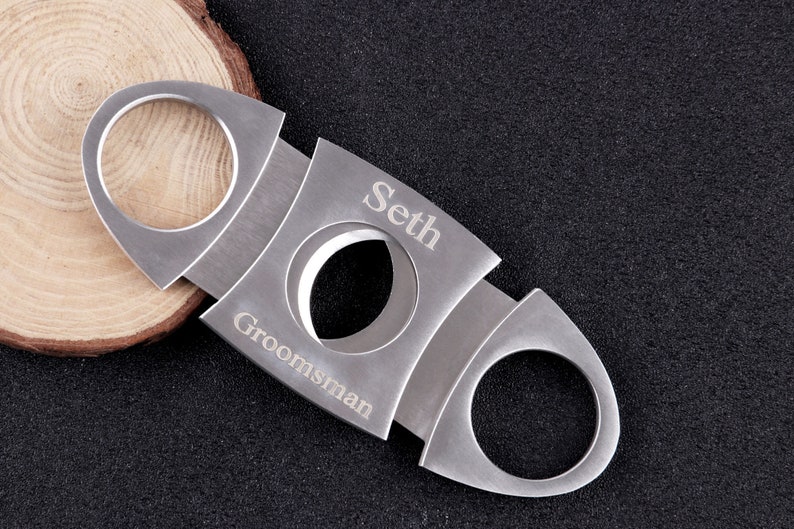 Groomsmen Gifts Personalized Cigar Cutter Best Man Gift Etsy