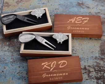 Groomsmen Gifts Proposal, Golf Ball Marker Set, Custom Divot Tool, Best Man Gift, Wedding Gift for Dad