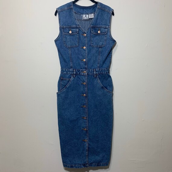 denim dress size 10