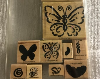 STAMPIN UP! Retired Definitely Decorative Flutterbys Butterflies