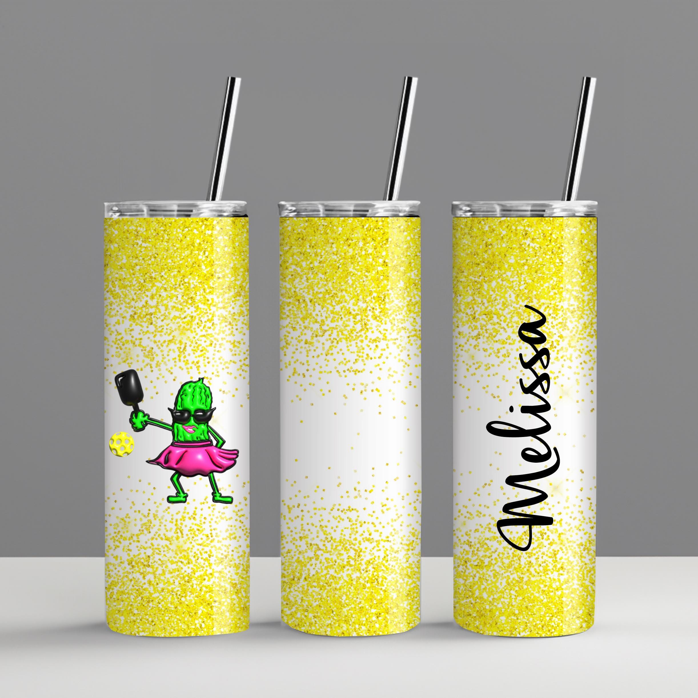 Funny Pickleball Tumbler, Personalized Pickleball Tumbler, Custom Pickleball Water Bottle, Funny Pickleball Gift for Her, Pickleball Mom