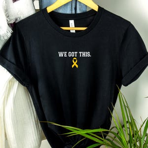 Appendix Cancer Awareness Shirt, Supporting Appendix Cancer Shirt, We Got This Shirt, Cancer Support Squad Shirt, Amber Ribbon Shirt
