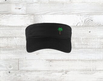 Palm Tree Visor, Palm Tree Embroidered Cap, Palm Tree Gift, Florida Palm Tree Visor, Palm Tree Hat
