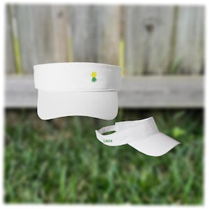 Upside Down Pineapple Visor, Personalized Cotton Hat