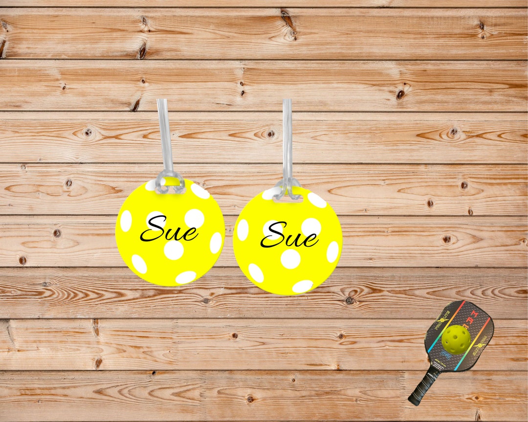 Pickleball Bag Tag, Personalized Sports Bag Tag, Personalized