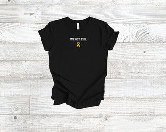 Appendix Cancer Awareness Shirt, Amber Ribbon Shirt, Cancer Support Tee