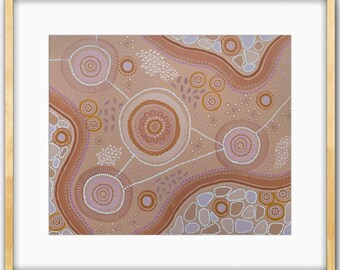 Aboriginal Giclée Print | Indigenous Art Wall Decor