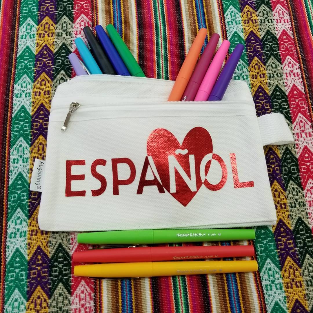 Spanish Teacher Pencil Case Maestra De Español Teacher Gift Spanish