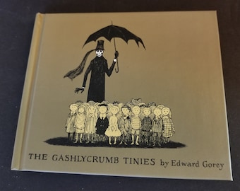 The Gashlycrumb Tinies by Edward Gorey hardback book art vintage 1990s reprint