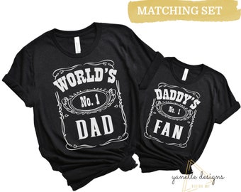 World's No. 1 dad SVG, Daddy's No. 1 fan svg, daddy and me svg, Fathers day svg, dad svg, father daughter svg, father son svg, gift for dad