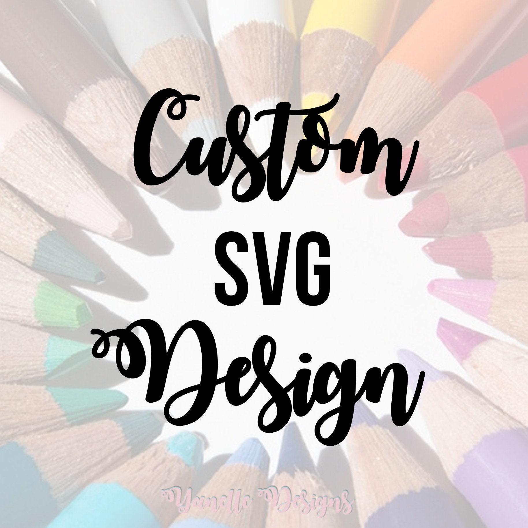Custom SVG cut file SVG files Custom Design Your text in | Etsy
