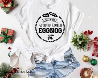 Funny Christmas Eggnog Shirt SVG | Holiday Party Cut File
