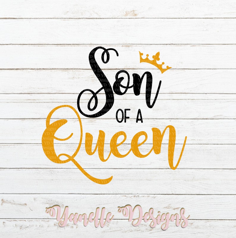 Mommy Of A Prince Son Of A Queen Svg Mommy And Me Svg Etsy