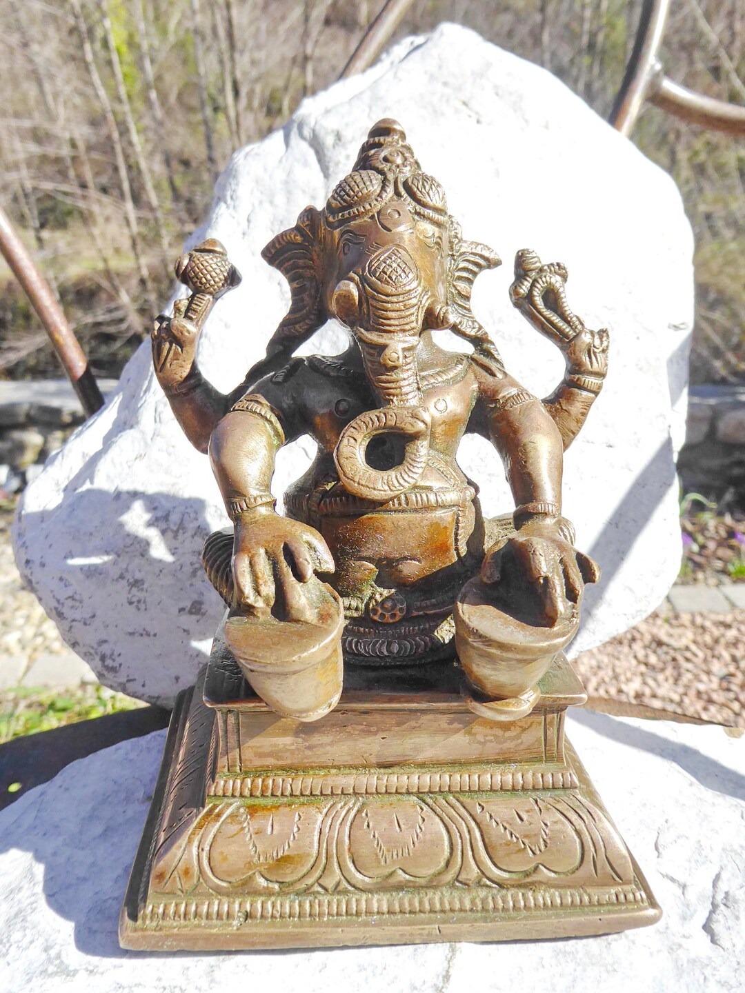 Ganesh Musician Tablas india Etsy