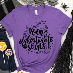 Disney villains shirt, Poor unfortunate souls shirt, Ursula shirt, Disney villains, Villains shirt for kids or adults