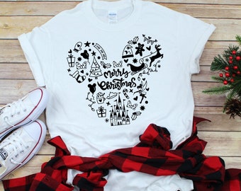 Christmas Disney shirt, Merry Christmas Disney shirt, Disney women's shirt, Mickey Christmas shirt