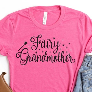 Fairy GRANDMOTHER shirt, grandma shirt, vacation shirt, Cinderella grandma shirt, grandma gift