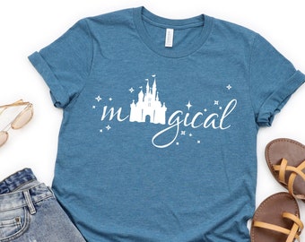 Magical shirt, Disney shirt for women, magic Disney castle sparkles shirt, Disney shirt, unisex fit,