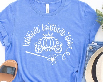 Cinderella shirt, Bibbidi bobbidi boo shirt, fairy godmother, Princess shirt, Cinderella's pumpkin carriage