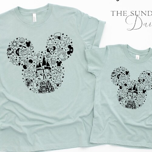 Mickey Doodle Shirt Transfer Disney Heat Press Transfer Etsy Australia