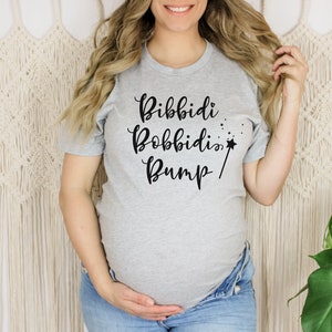 Bibbidi Bobbidi Bump shirt, Cinderella shirt for women, Pregnancy announcement shirt, Cinderella maternity shirt