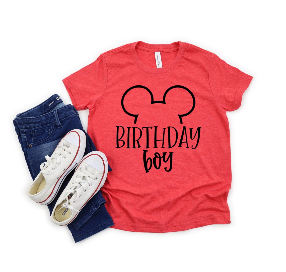 BIRTHDAY Boy Shirt for Kids Disney Boy Birthday Shirt Disney Etsy