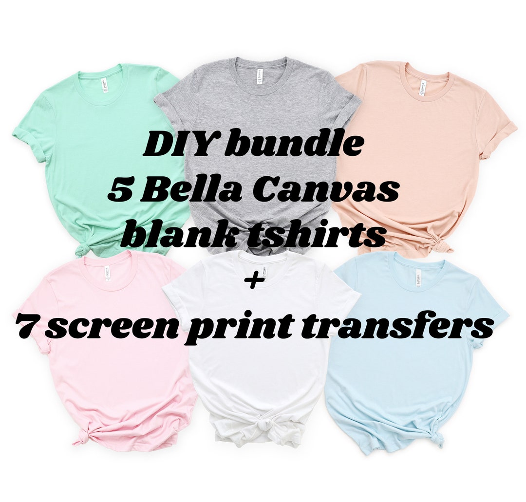 DIY T-shirt Transfer Kit: Complete Package With Shirts &amp; Transfers ...