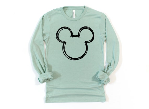 Mickey mouse long sleeve t clearance shirt