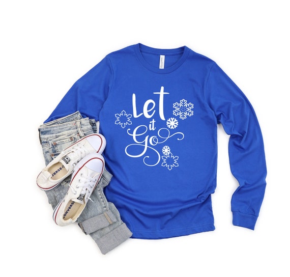 Women's long sleeve shirt, Let it go sleeve shirt, Frozen long sleeve shirt, Elsa Ana shirt, Frozen movie long sleeve shirt