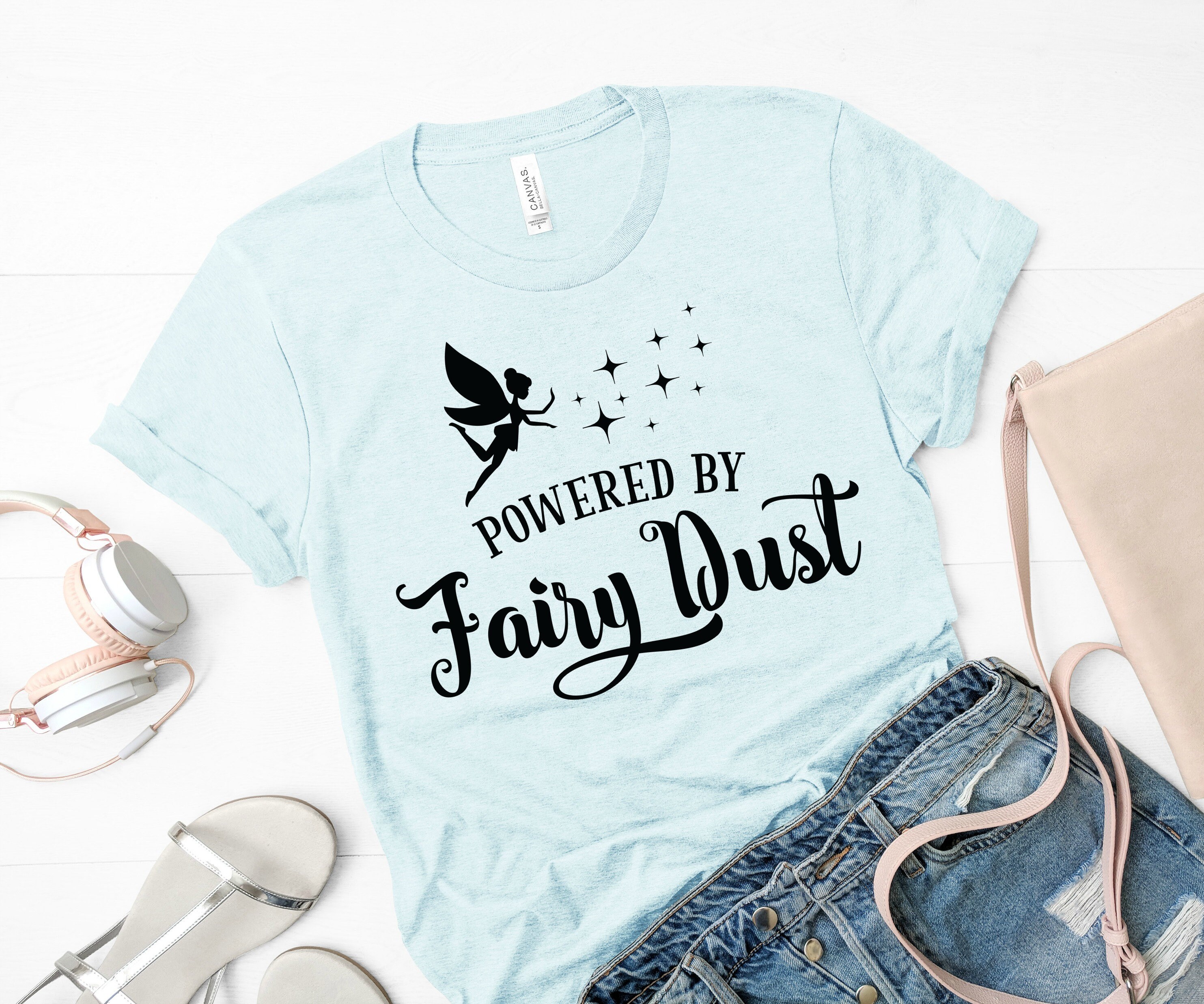 Disney Shirt for Women Disney Tee Powered by Fairy Dust | Etsy