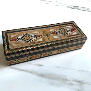 長方形のモザイクボックス - 手作り。バレンタインギフト