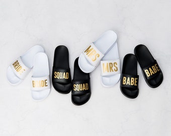 bride squad sandals