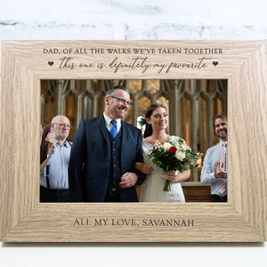 Personalised Father of The Bride Photo Frame Gift Keepsake