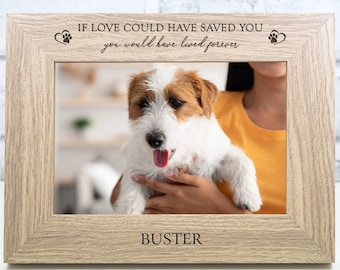 Personalised Dog Memorial Photo Frame