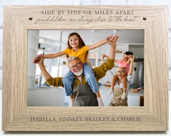 Personalised Grandchildren Photo Frame Christmas Gift