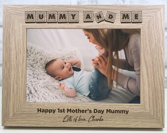 Personalised Mother's Day Photo Frame Gift First Mother's Day Mummy And Me