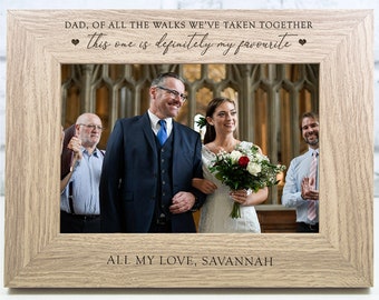 Personalised Father of The Bride Photo Frame Gift Keepsake