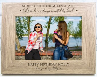 Personalised Engraved Photo Frame Birthday Gift 18th 21st 30th 40th
