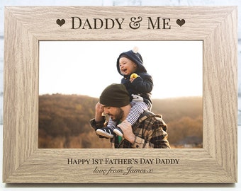 Personalised Father's Day Photo Frame Gift First Father's Day Daddy & Me